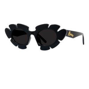 Loewe black Flower sunglasses in injected nylon